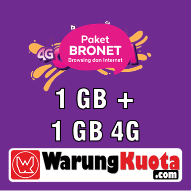 Paket Internet Axis Data - Owsem - 1 GB All + 1 GB (4G); 30 Hari