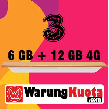 Paket Internet Three Data - Inject Special - 6 GB + 12 GB 4G