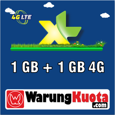 Paket Internet XL Data - Combo Lite - 1 GB + 1 GB 4G