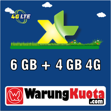 Paket Internet XL Data - Combo Lite - 6 GB + 4 GB 4G