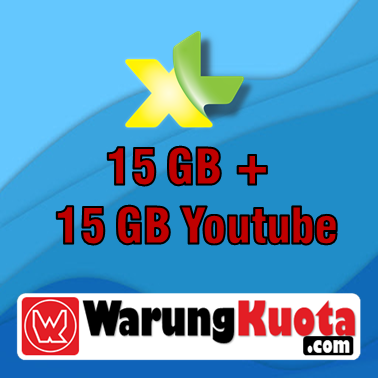 Paket Internet XL Data - XTRA Combo VIP - 15 GB + 15 GB Youtube; 30 Hari